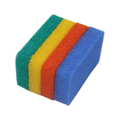 Good price eco friendly High Density Antimicrobial Kitchen Cleaning Scrubber Silicone Foam Sponge