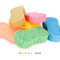 Car Cleaning Sponge with Vacuum Packaging Cleaning Cellulose Compressed Sponge